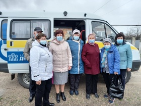 В Новоалександровском городском округе осуществляется доставка граждан 65+  на диспансеризацию и обратно.